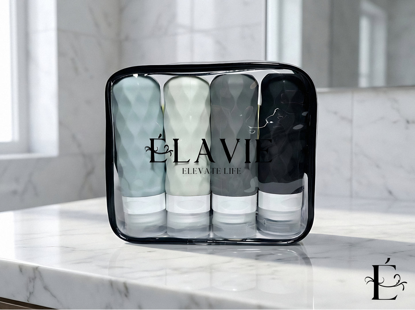 Premium Silicone Travel Bottle Set