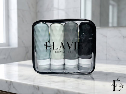 Premium Silicone Travel Bottle Set