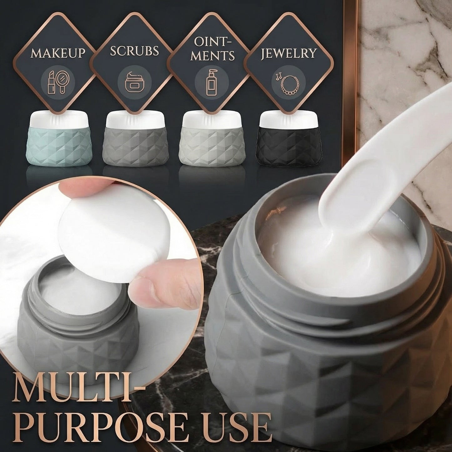 Premium Silicone Travel Bottle Set